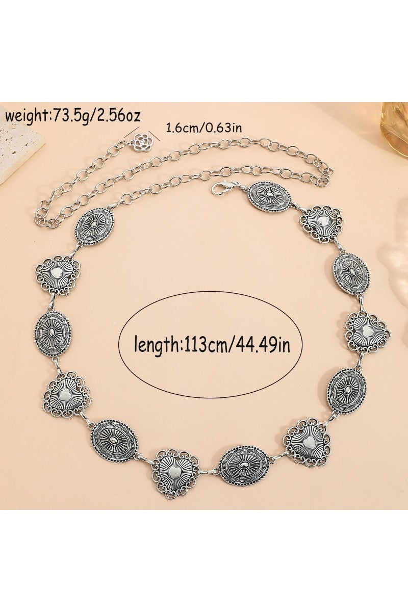 Metal Heart Waist Chain Belt