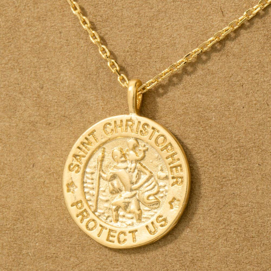 Mini Saint Christopher Necklace