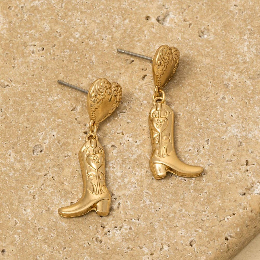 Cowboy Boots Dangle Earrings
