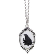 Raven Cameo Necklace