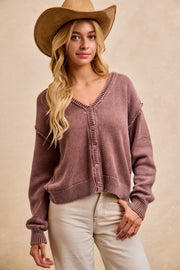 Frosted Mocha Cardigan