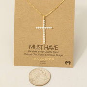 Pave Cross Necklace