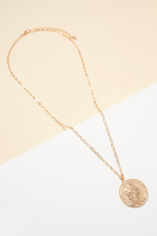 Long Coin Necklace