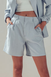 Tailored Pleated Shorts
