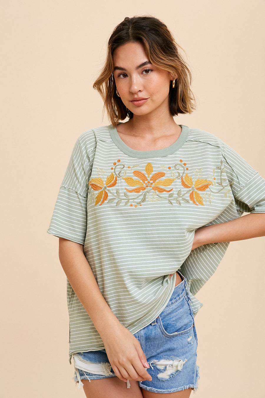 Colby Embroidered Top