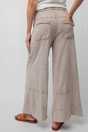 Wide Leg Sweatpants - Mushroom
