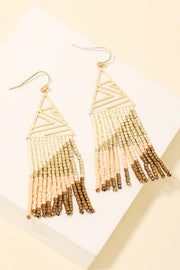 Triangle Seed Bead Earrings