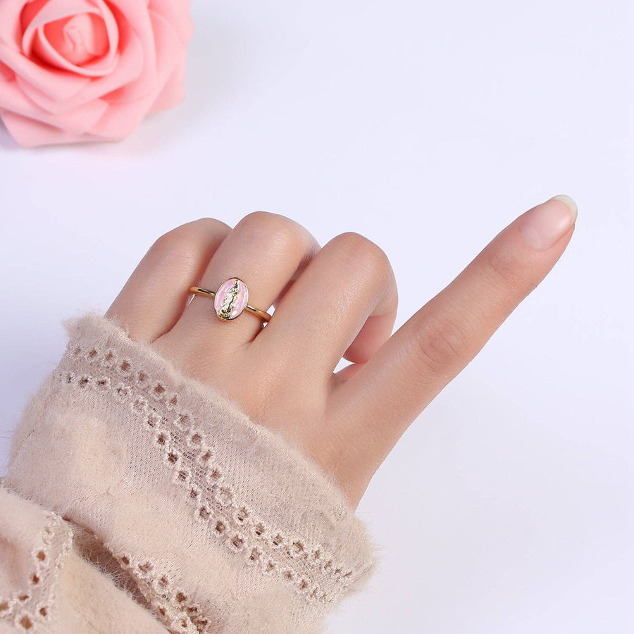 Virgin Mother Mary Shell Ring