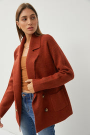 Rust Sweater Coat