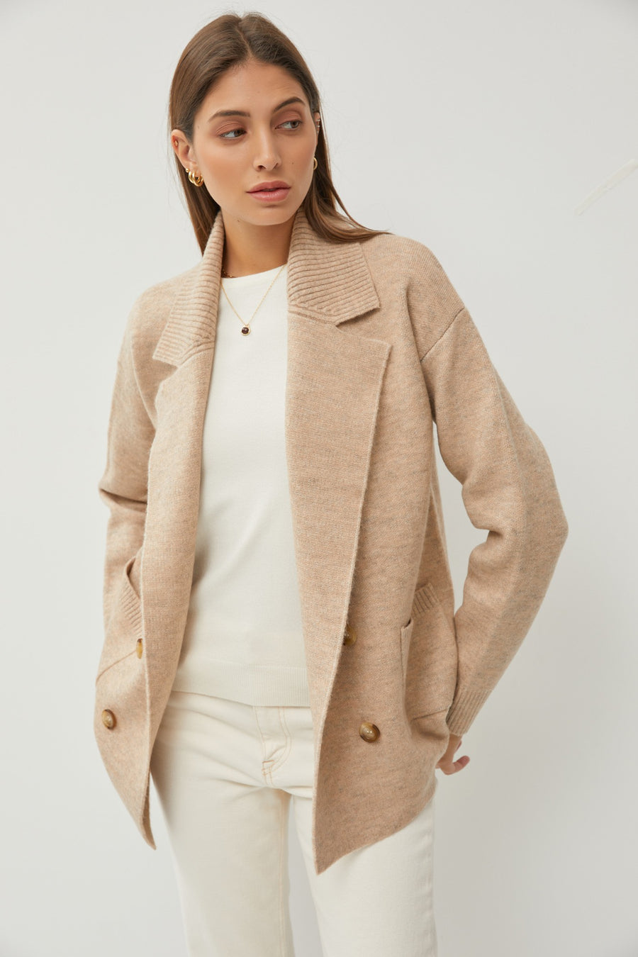 Oatmeal Sweater Coat