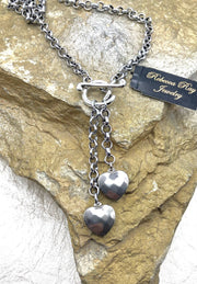 Heart Charm Toggle Necklace