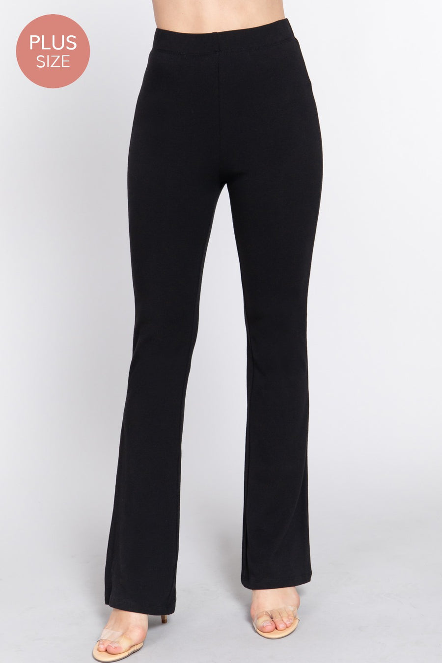 Plus Size Flare Leg Yoga Pants