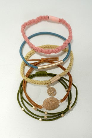 Boho Dual Function Knot Bracelet Hair Ties