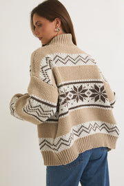 Fair Isle Sweater Jacket