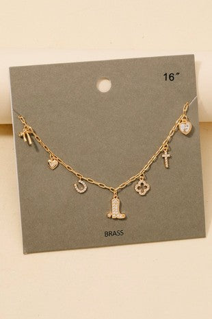 Mini Charms Chain Necklace