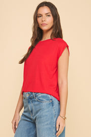 Muscle Tee- Red