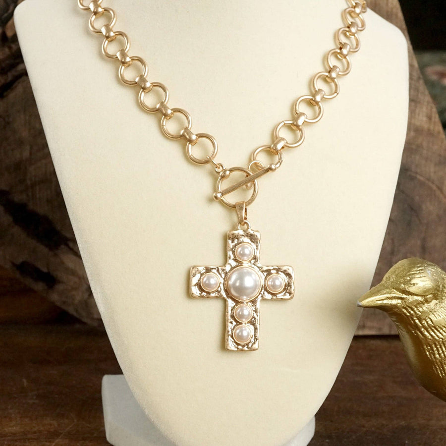 Primitive Cross Necklace