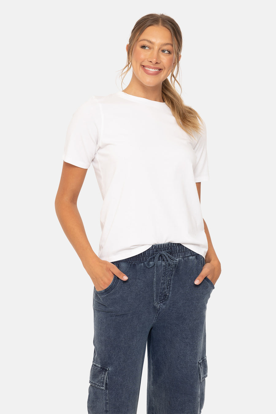Classic Boxy Fit Tee- White