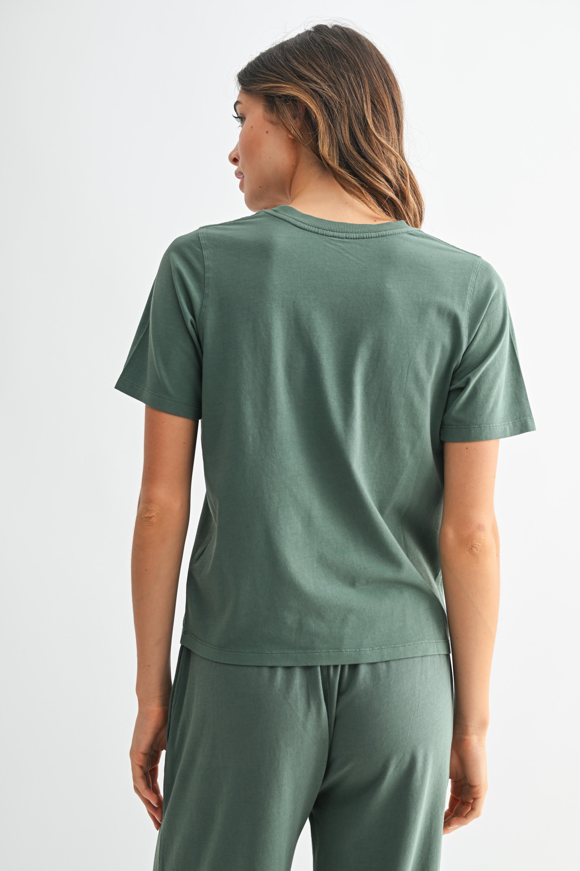 Classic Boxy Fit Tee- Silky Pine