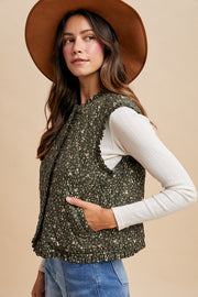 Floral Quilted Vest