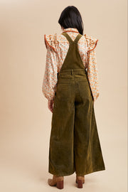 Corduroy Mineral Washed Wide Leg Overall