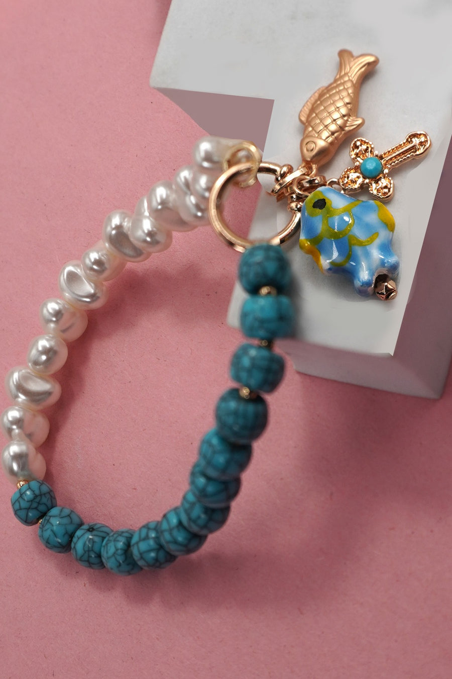 Pearl Beaded Fish Bracelets