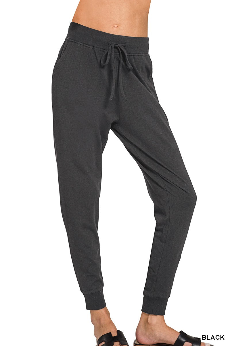 Cotton Joggers- Black
