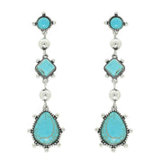 Teardrop Turquoise  Earrings
