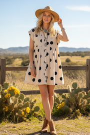 Polka Dot Poplin Mini Dress