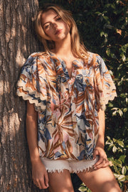 Botanical Printed Blouse