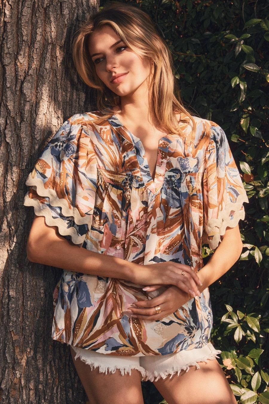 Botanical Printed Blouse