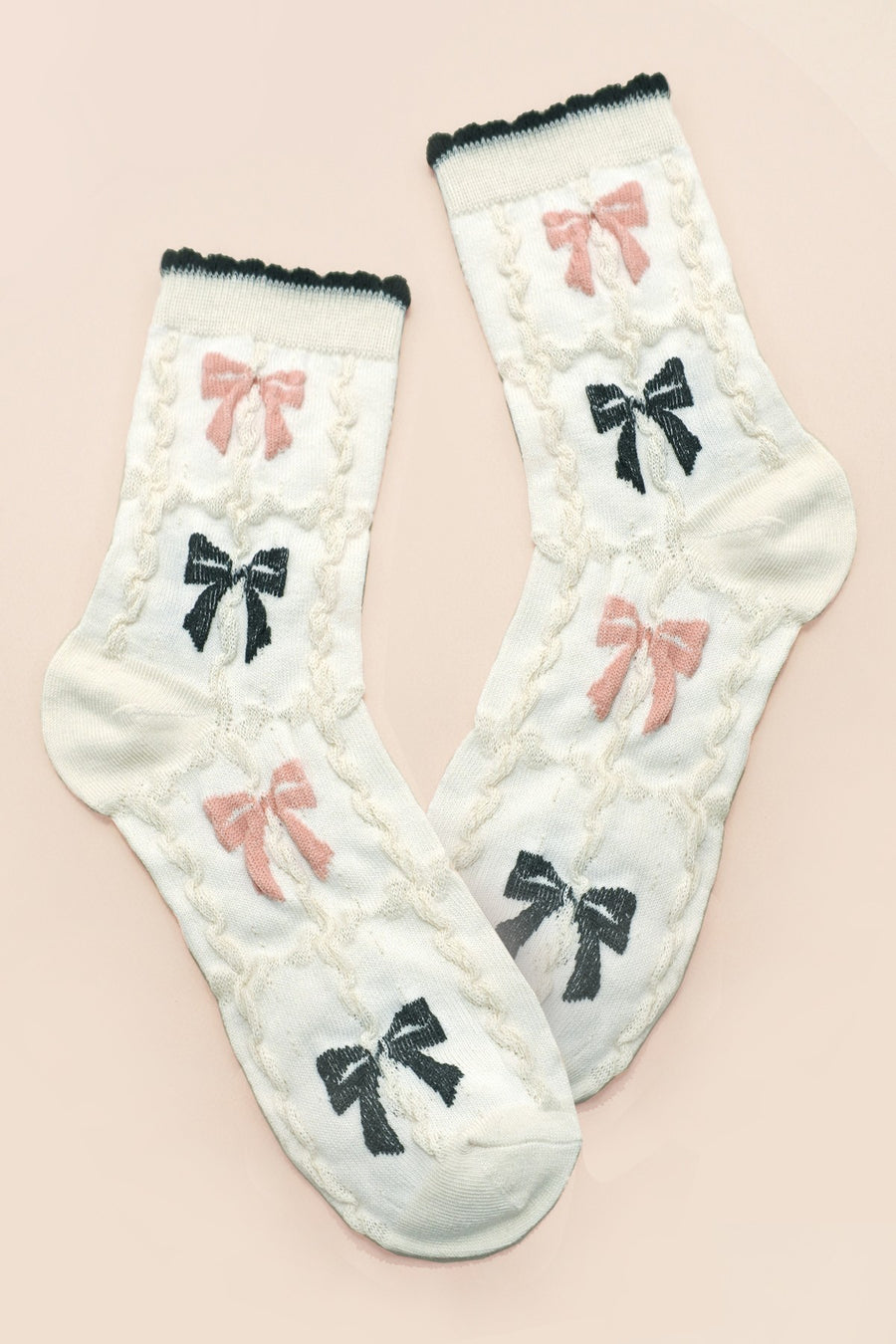 Bow Crew Ankle Socks