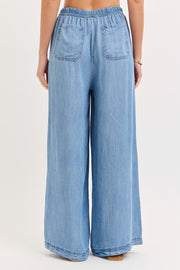 Wide-leg Tencel Pants