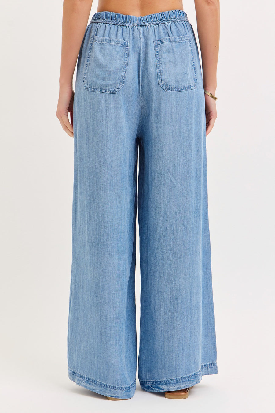 Wide-leg Tencel Pants
