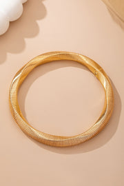 Gold-tone Flexible Omega Chain Bangle