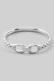 Chain Clasp Bangle Bracelet