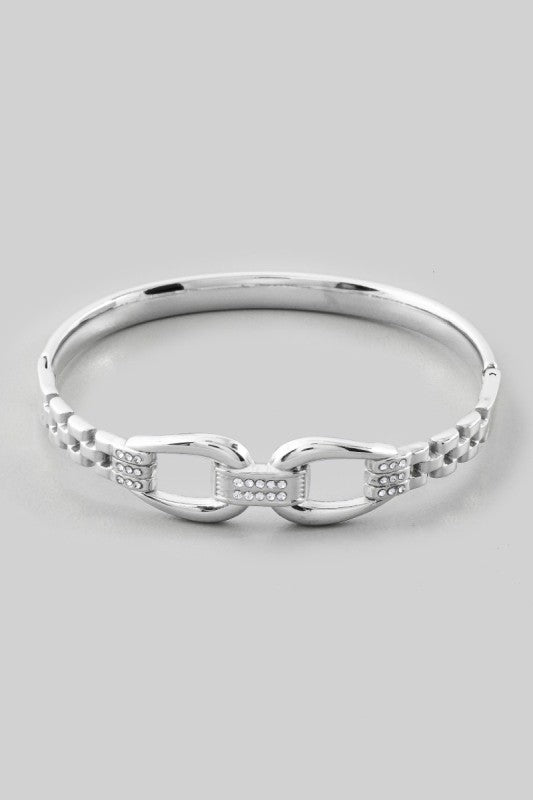 Chain Clasp Bangle Bracelet