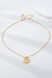 Sculptural Teardrop Pendant Necklace
