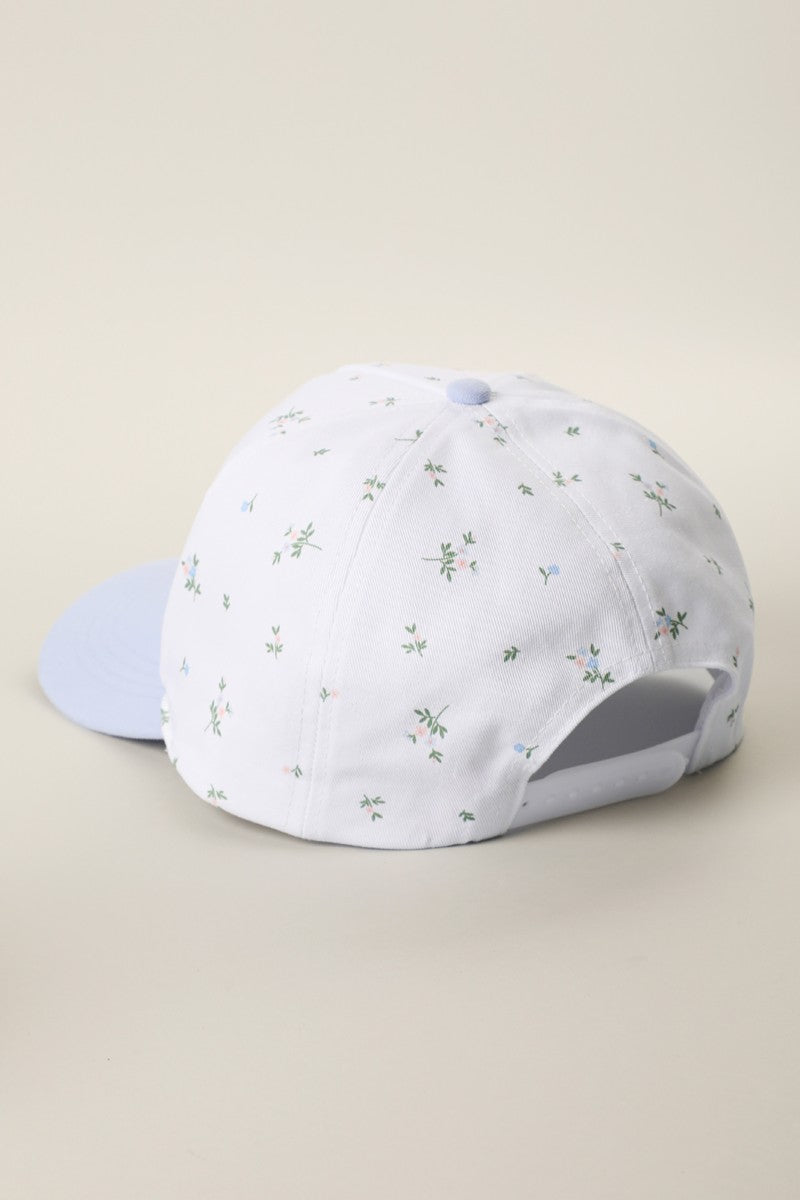 Usa Patch Floral Two-tone Trucker Hat