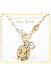 Gold Vintage Cameo Necklace