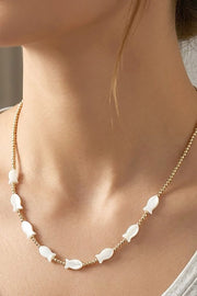 Fish Charm Beaded Necklace