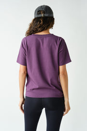 V-Neck Tee -Purple