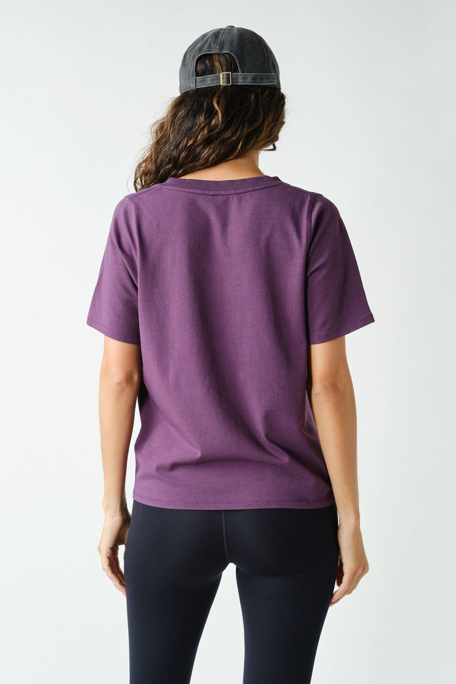 V-Neck Tee -Purple