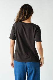 V-Neck Tee -Black