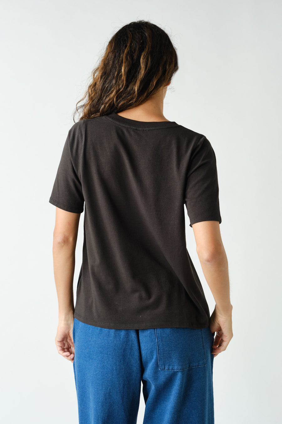 V-Neck Tee -Black