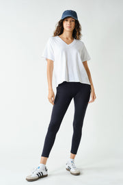V-Neck Tee -White