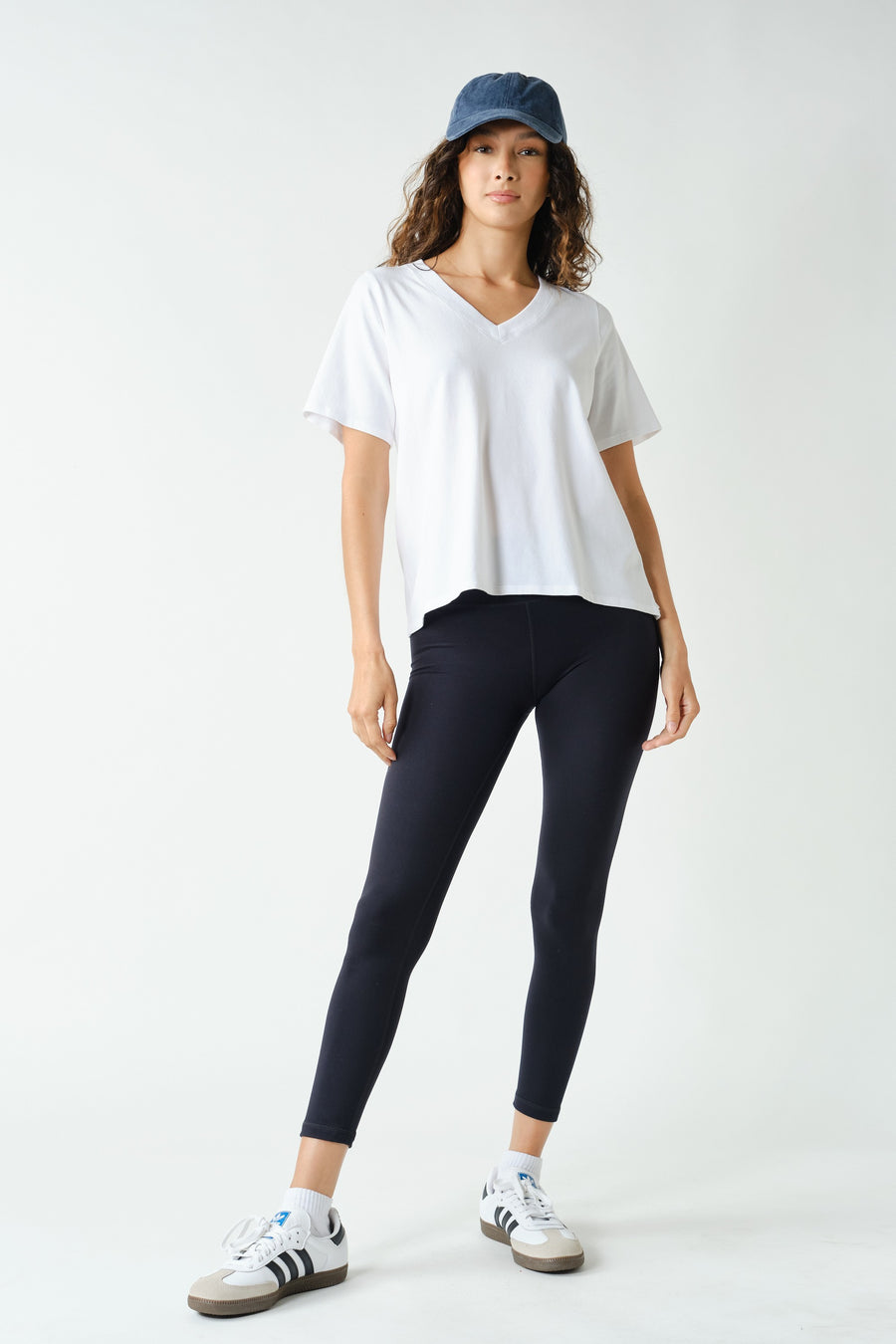 V-Neck Tee -White