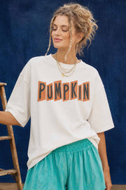 Pumpkin Oversized Graphic Tee