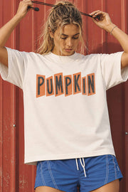 Pumpkin Oversized Graphic Tee