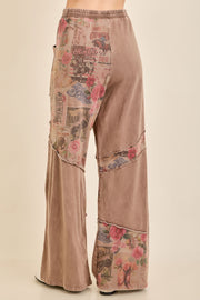 Romantic Vintage Collage Pants